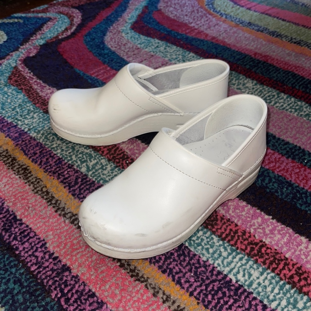 Dansko White Mules & Clogs